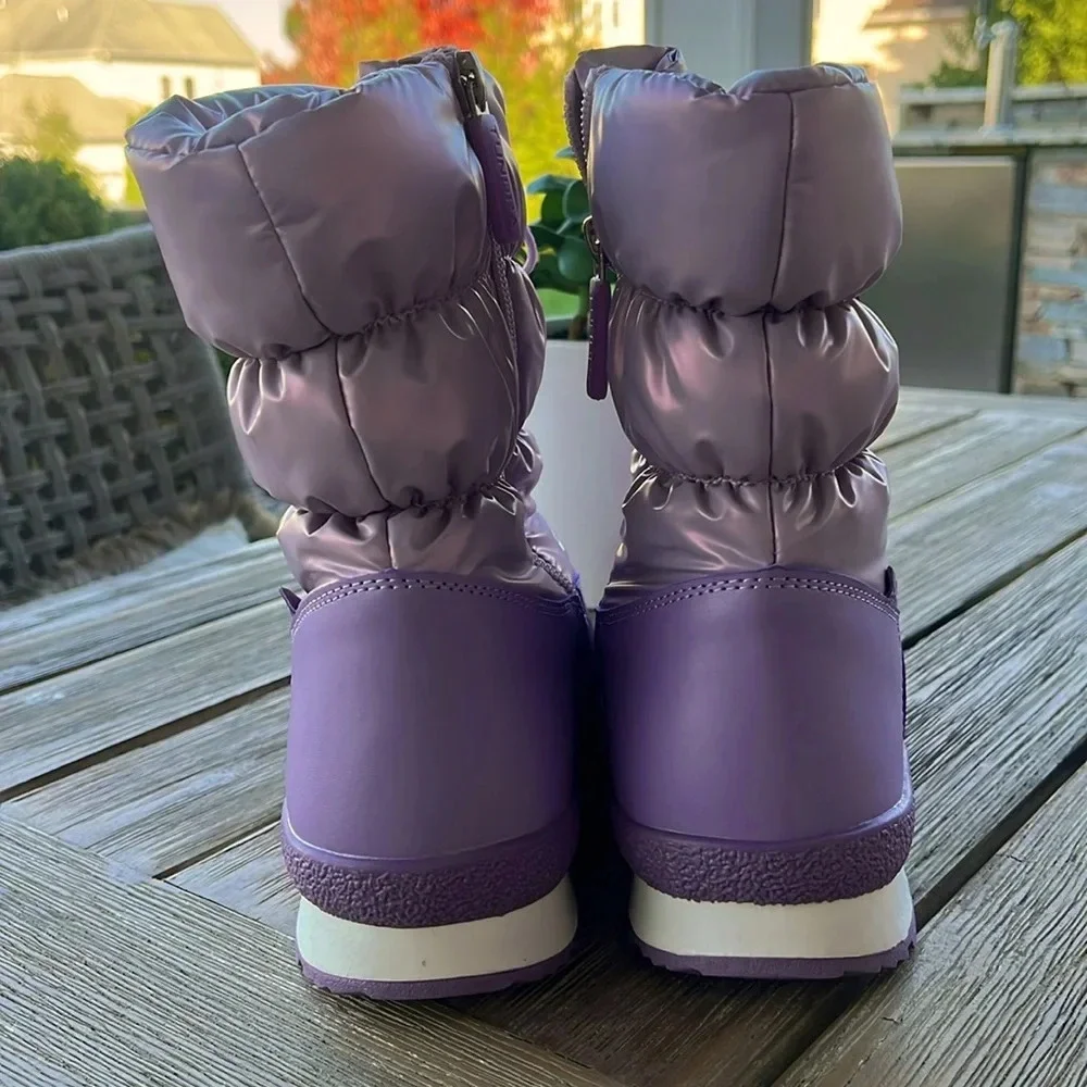 Tundra Husdon Children Snow Boots‎ Purple Waterproof/ ThermoLite